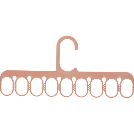 Organisateur de placard/penderie à 9 crochets, portant multifonctionnel pour foulards, chaussettes, pantalons, orange (1/5)