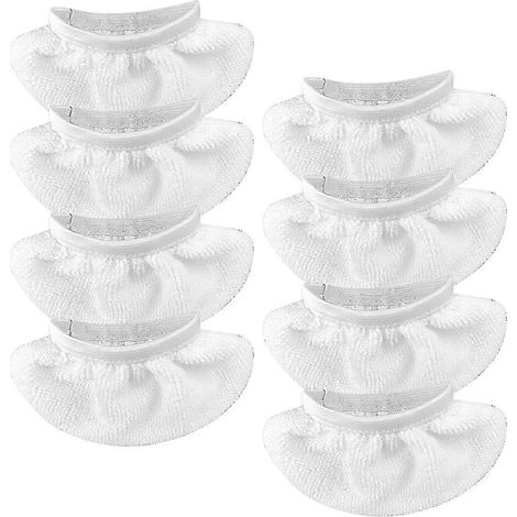 Lot de 8 lingettes pour balai vapeur portatif, compatibles avec Bissell Steam Shot, Wagner, PurSteam et McCulloch. (1/5)