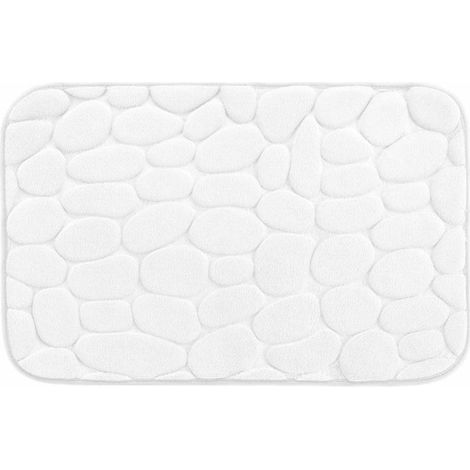 Tapis de Bain "Ricochet" 50x80cm Blanc (1/3)