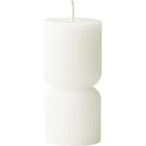 Bougie Cilindrique avec mise à l'échelle – Ø5,5 x 11 cm – Non parfumée – Sac en tissu (1/5)