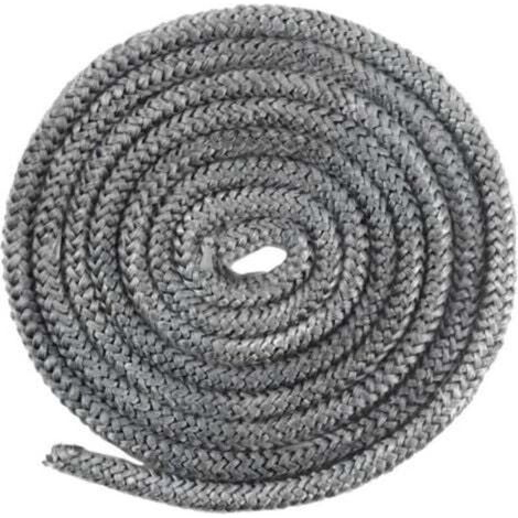 Joint Insert Cheminée 10mm x 2,5m Joint Tressé pour Insert et Poêle Joint de cheminée Joint de Porte en Fibre de Verre pour Poêle, Cheminée, Tube Poele, Porte de Four - Résistant Chaleur de 550°C (1/5)