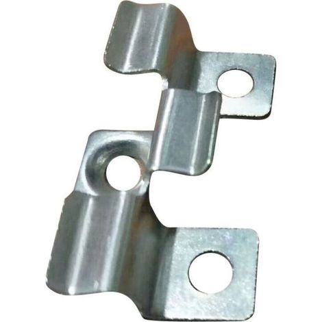 Clips de fixation pour terrasse composite – Lot de 100 pièces en acier inoxydable, hauteur 1 cm, système invisible (1/5)