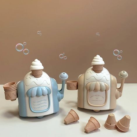 Machine à bulles de glace pour salle de bain pour enfants, jouet de bain, machine à bulles manuelle, machine à glace (1/4)