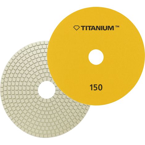 Disco de pulido de diamante para pulir baldosas de porcelana 150 mm gr150 titanio (1/5)