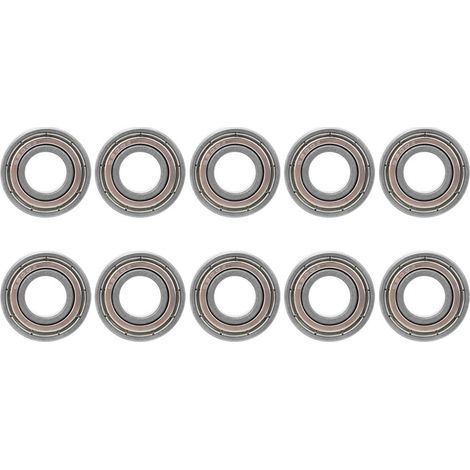 10Pcs Deep Groove Ball Bearing Bearing Steel Mini 6900ZZ Double Sealing for Toy Household Appliance (1/5)