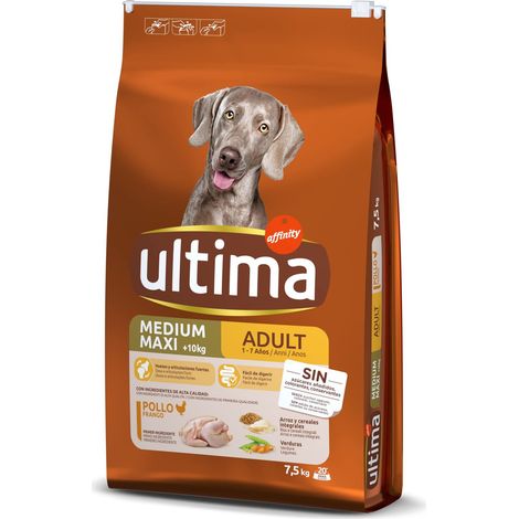 Ultima Cibo per Cani Medium-Maxi Adult con Pollo, 7.5kg (1/5)