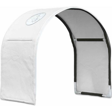 Maison Exclusive - Tunnel per Letto 2 pcs Bianco 211 x 52,5 x 2 cm Poliestere