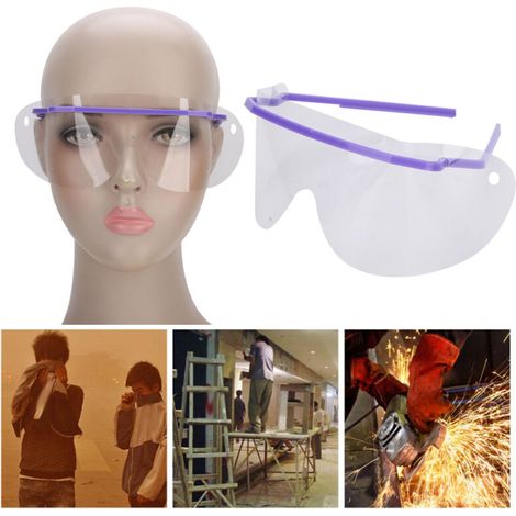 Lunettes de Protection Anti-Buée Dentaire avec Coque Violette pour Laboratoire (1/5)