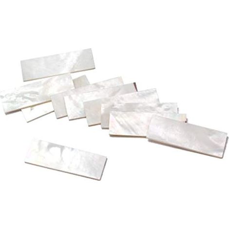 10 pièces matériel d'incrustation blanc nacre coquille vierge feuille pour pièces de touche de guitare 36 12 1mm