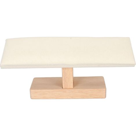 Porte-bracelets en T avec revêtement velours beige anti-rayures, présentoir pour montres et bijoux, rangement élégant pour la maison (1/5)
