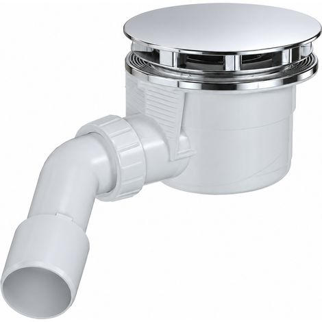 PILETTA SIFONATA CON SCARICO ALLUNGATO Misura: Piattello Acc.inox cromo