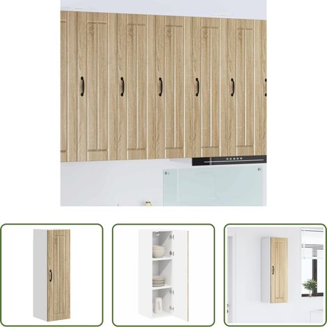 Holzschrank -  Küchenschrank Sonoma-Eiche 30 x 31 x 100 cm Holzwerkstoff (1/5)