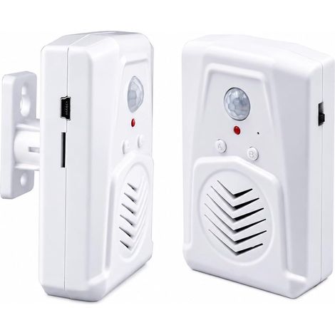 PIR-Bewegungsmelder – 1 Stück – Kunststoff – USB-MP3-Player – Für Geschäfte und Sicherheitseinrichtungen – 4 m Reichweite (1/5)