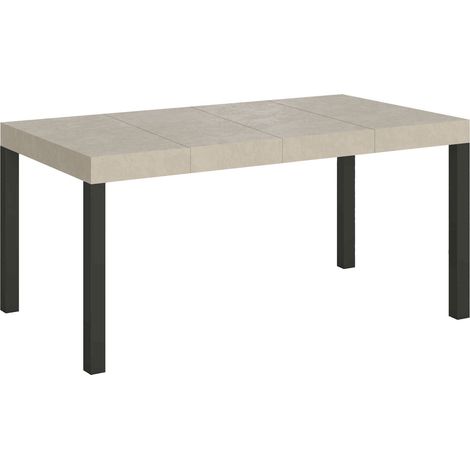 Tavolo Allungabile 140-244x90x77 cm Everyday Premium Cashmere Gambe Antracite (1/4)