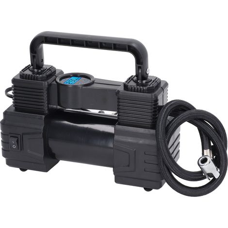 Gonfleur de pneus de voiture 120 PSI, compresseur d'air avec manomètre numérique, pompe à air portable et lumière LED 12 V