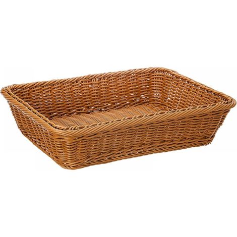 Panier À Pain - Polypropylène Tissé - Pour Baguettes Fruits Légumes - Usage Restauration Maison - Dimensions L 35x25x7 cm - 1 Pièce (1/5)
