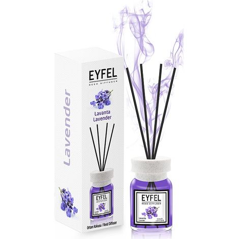 Diffuseur de parfum Eyfel avec bâtonnets - Lavande 120 ml