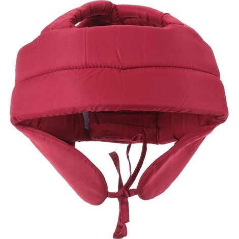 Casque de sécurité pour Seniors : Casque de Protection Ajustable pour Personnes âgées, Casquette Antichoc pour Adultes, Bonnet rembourré Respirant Rouge (1/5)