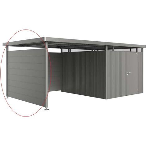 Parete laterale per tetto laterale casetta HighLine H5 grigio quarzo metallizzato