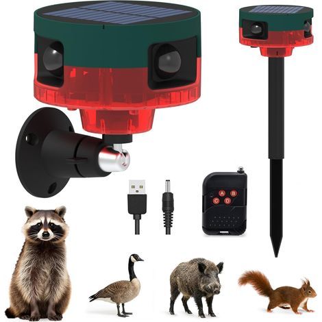Solar Alarm, 360° Motion Detector, 129 dB Siren, 13 Sounds, Voice Recording, IP65, For Garden, Farm (1/5)