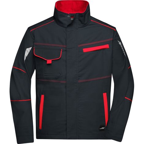 James & Nicholson Funktionelle Jacke JN849 Gr. XL carbon/red (1/4)