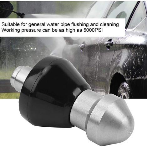 High-pressure cleaner with 1/4″ drain nozzle, garden hose and drain cleaning accessories – complete kit for effective unclogging
