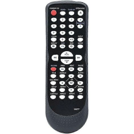 Télécommande de remplacement pour lecteurs DVD/magnétoscopes NB677UD, CDV220MW9 et CDV220MW9/F (1/5)