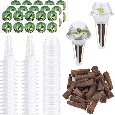 Lot de 30 pots de graines hydroponiques d'intérieur pour jardin hydroponique (1/5)