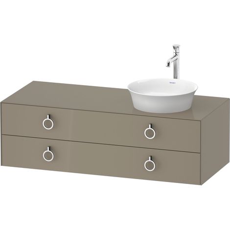Duravit White Tulip, meuble sous-lavabo suspendu, largeur 1300 x (1/2)