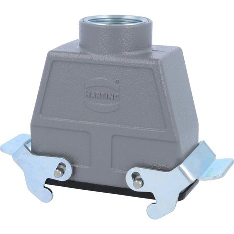 HARTING Han 16B Embase prolongatrice haut, 1xM32 sortie de câble droite, avec 2 étriers transversaux Presse-étoupe M32 Plage de serrage 11,0 mm - 21,0 mm - 1 Stück (1/2)