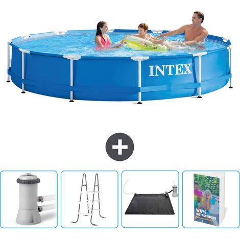 Intex Piscine Tubulaire Ronde - 366x76 cm - 5-pièces  SCB112 (1/4)