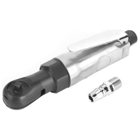 Llave de carraca neumática con eje recto. Mini llaves de carraca neumáticas. Conector roscado de 1/4". Cabeza cuadrada de 1/4". (1/5)