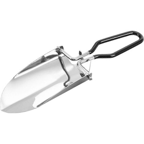 Truelle de jardin pliante, petite bêche à main, bêche de jardinage, bêche de camping pratique, mini-bêche pour la randonnée et les travaux agricoles en extérieur-Black (1/5)