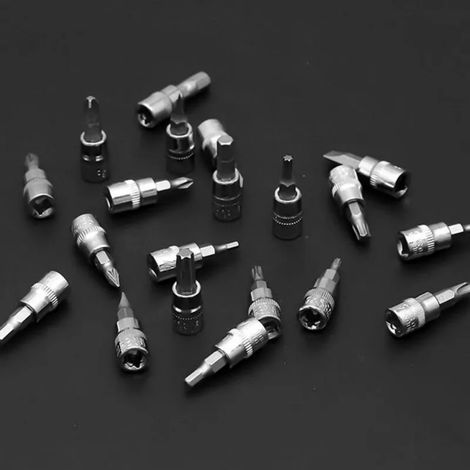 Jeu de 46 clés à cliquet et douilles combinées de 1/4" pour la réparation automobile (1/5)