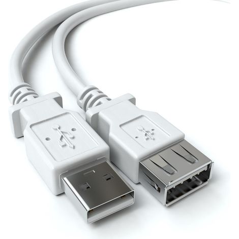 Cable Alargador USB 2.0 Nanocable 10.01.0204/ USB Macho - USB Hembra/ 3m/ Beige (1/5)