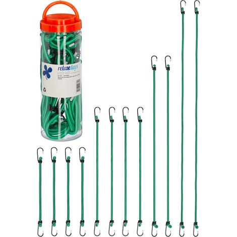 Set di 12 pezzi di fascette in gomma 4 misure