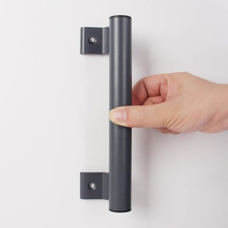 Poignée de porte coulissante en aluminium 205 mm – Installation facile à gauche ou à droite – Résistante à la rouille – Pour portes intérieures et extérieures (1/4)