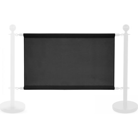 Banderole noire pour poteau séparateur (1/5)