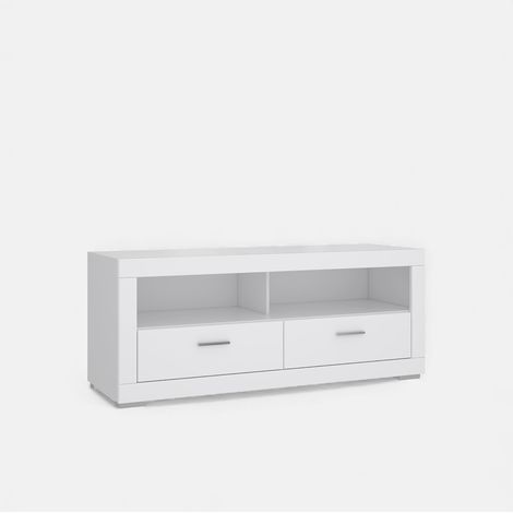 Mueble moderno para TV blanco con cajones y compartimentos 156x64 Snow (1/5)
