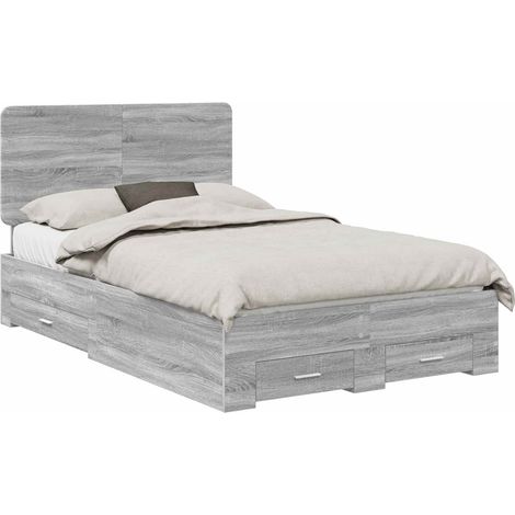 Maison Exclusive - Estructura de cama con cabecera Gris Sonoma 13