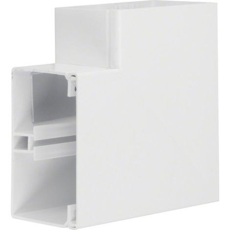 Angle plat lifea pour FB80130 h 130mm x p 82mm 4 agrafes RAL 9016 Pure - HAGER FB8013059016