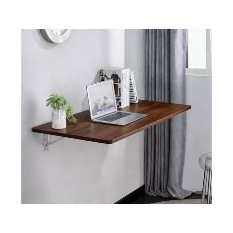 Tablette pliante montée sur mur, adaptée aux petites pièces. Tablette pliante, table de travail. Accessoire idéal pour les garages et les entrepôts. Idem pour le bureau domestique, la salle de bains (1/4)
