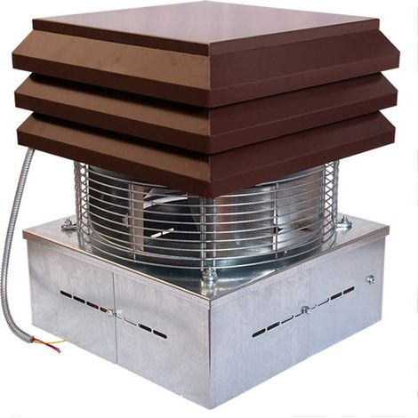 Gemi Elettronica – Extracteur de fumée électrique pour cheminée – Aspiration 2500 m³/h – Régulateur 6 vitesses – Résiste à 300°C – Pour poêles et barbecues