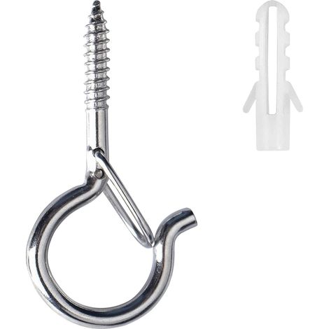 Schraubhaken, Metall-Schraubhaken-Set, 5er-Set, Ratschen mit Sicherheitsverschluss (1/5)