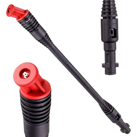 TC TECHNIC Lance de nettoyeur haute pression avec tête coudée à 360°, angle de 45 cm, angle de 140 bar, lance sous sol avec buse en acier inoxydable, compatible avec les pistolets haute pression (1/5)