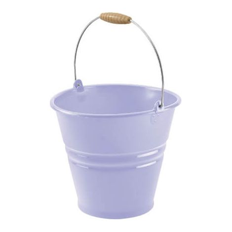 Secchio acqua in Plastica con manico nostalgia 10 litri argento tontarelli (1/2)