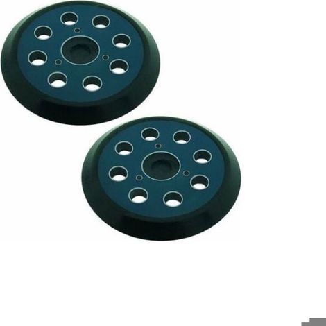 Patins Abrasifs - 125 mm - 8 Trous - Compatible Ponceuses Orbitales - Lot de 2 (1/4)