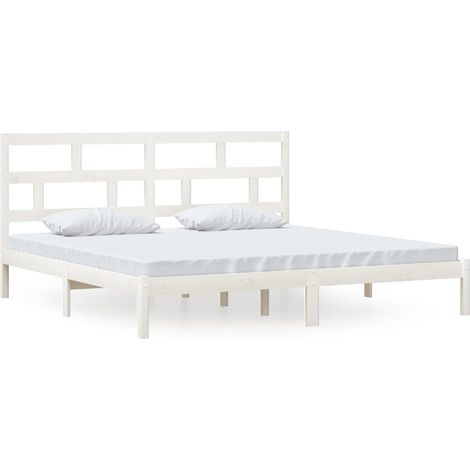 Maison Exclusive - Giroletto Bianco in Legno Massello di Pino 200x200 cm