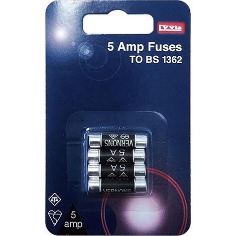 Dencon 1005 5A Fuse Pack of 4 DCN1005