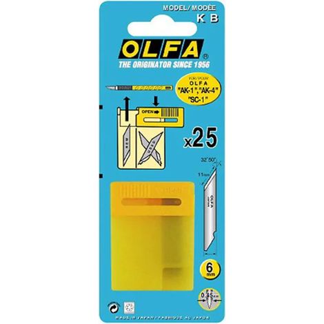 Skalpellklingen Olfa kb 25 Stück Stahl Präzisionsschnitt